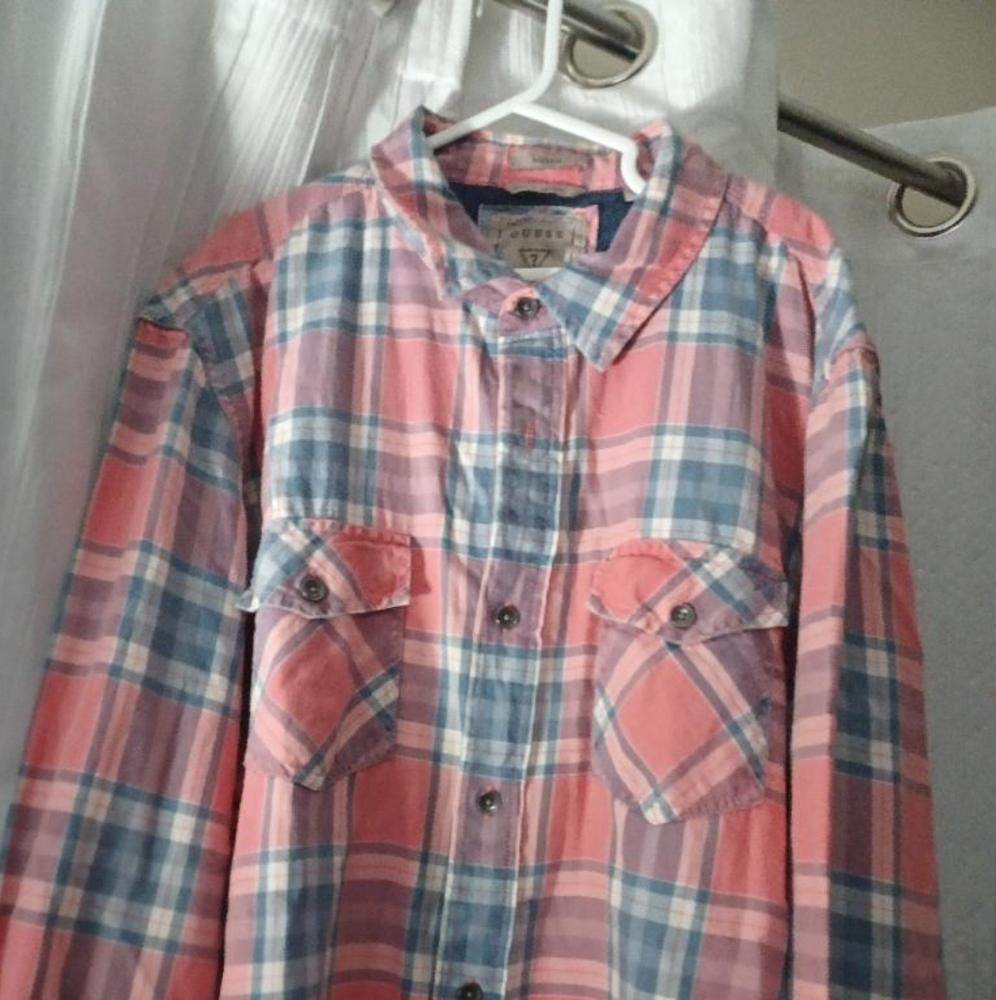 Mens long sleeve guess shirt